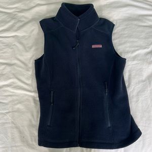Women’s vineyard vines navy fleece vest